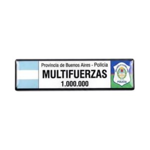 Gafete identificatorio PBA — Policía de la Provincia de Buenos Aires — Multifuerzas Ponasso