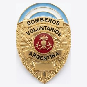 Chapa de pecho Bomberos (americana) — Multifuerzas Ponasso