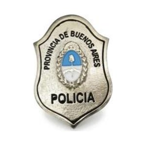 Chapa pecho Policía PBA — Policía de la Provincia de Buenos Aires — Multifuerzas Ponasso