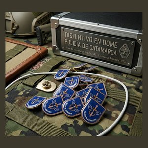 Distintivo en dome GIR Policía de Catamarca — Multifuerzas Ponasso
